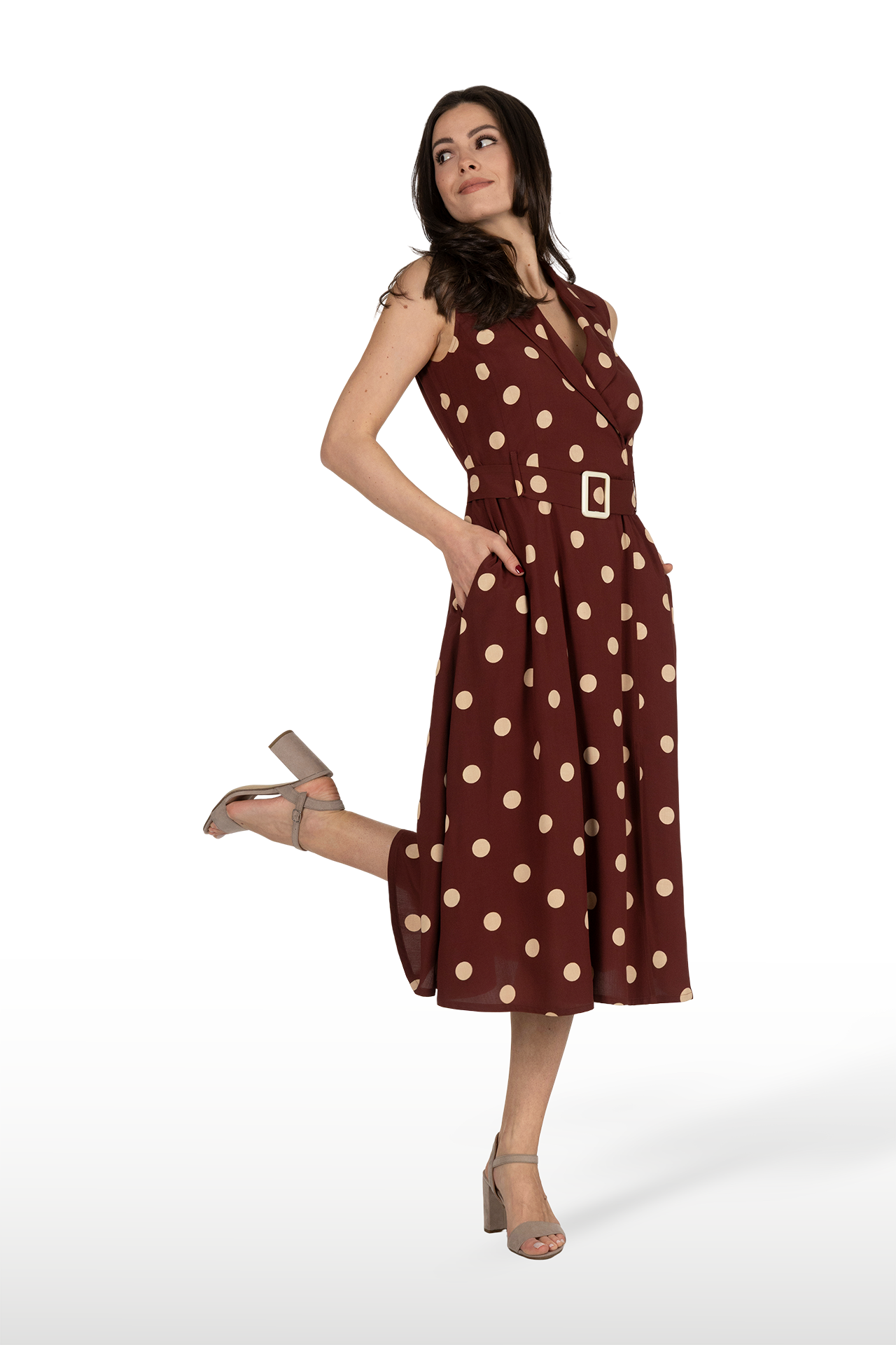 Рокля REBECCA в бордо