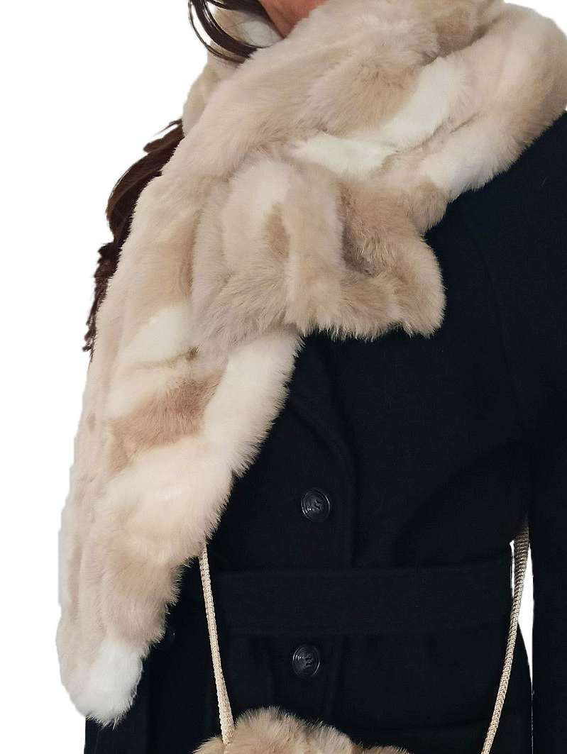 Шал с еко косъм BEVERLY